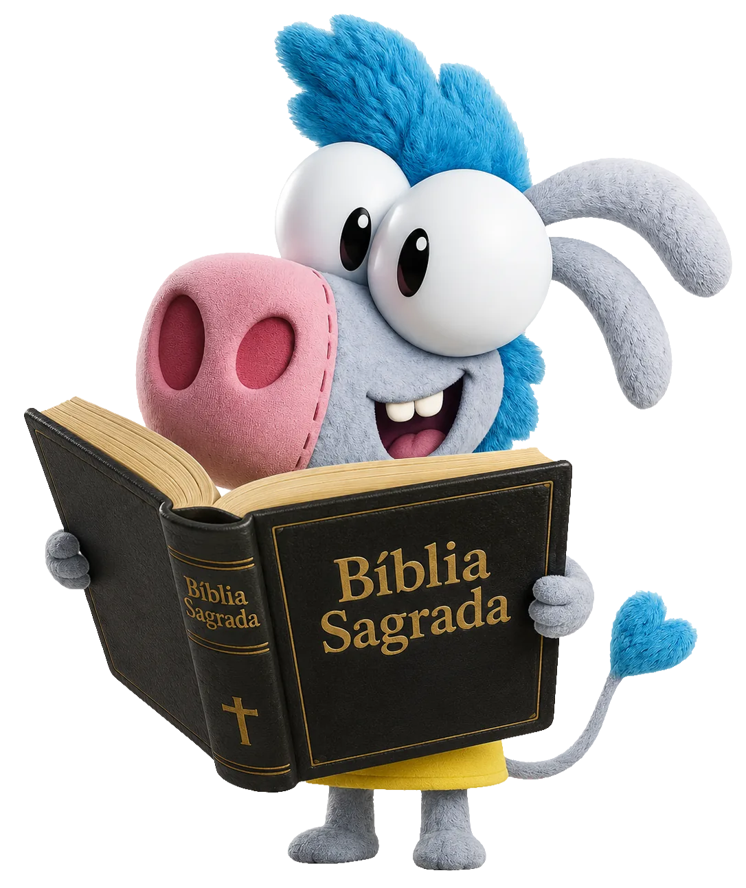 Jujumentinho lendo a Bíblia